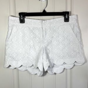 Lilly Pulitzer Buttercup White Eyelet Shorts